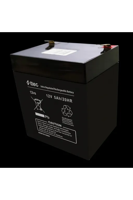 Ttec 12V 5AH Bakımsız Kuru Akü